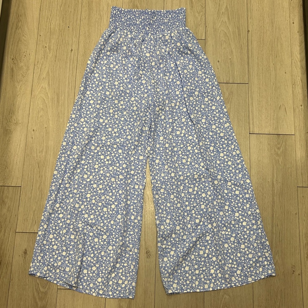 2/$15 Sienna Sky Blue Super High Waisted Flowy Boho Pants| Small